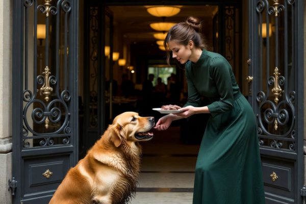 “A dirty, panting dog emerged from the night into the midst of the motorcyclists and, with eyes that seemed almost human, silently begged a lone biker for help.”